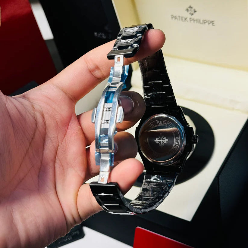 Patek Philippe Full Black Couple watches - Free Cash On Delivery