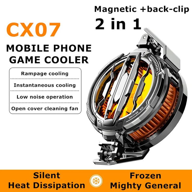 Memo CX07 Mobile Gaming Cooling Fan - Free Cash On Delivery