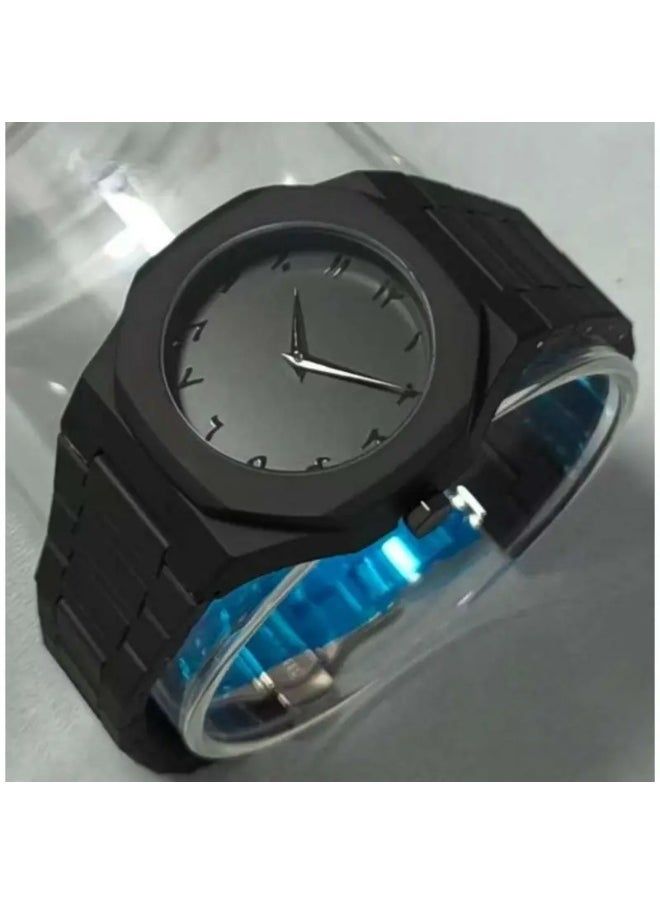 Arabic Aura Watch with Arabic Numbers & Fiber Optic Straps For Unisex - Free Cash On Delivery