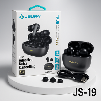 JS-19 ANC/ENC Wireless Earbuds True - Free Cash On Delivery