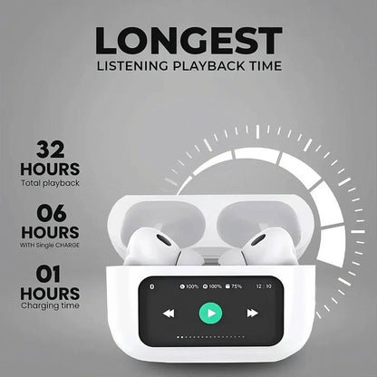 A9 Pro ANC/ENC Display Wireless Airpods - With Free Cash on Delivery