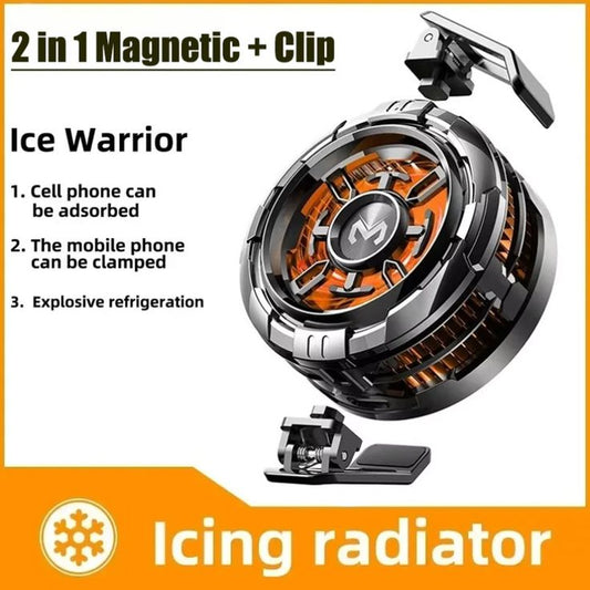 Memo CX08 Mobile Gaming Cooling Fan with RGB & Dual Mount - Free Cash On Delivery